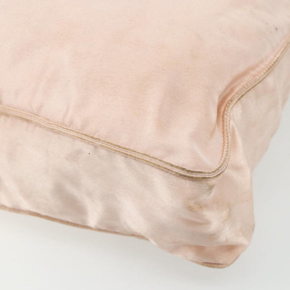 CHANEL Tote Bag Satin Gold Pink CC Auth bs35157