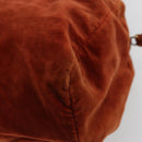 PRADA Handtasche Veloursleder Braun Gold Original bs35158-12