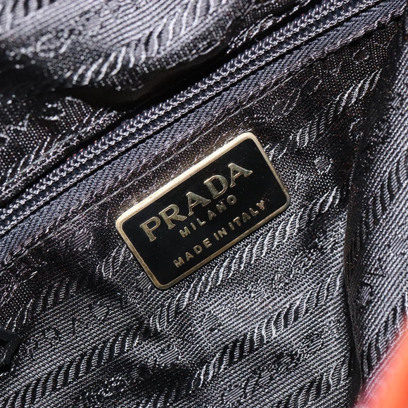PRADA Handtasche Veloursleder Braun Gold Original bs35158