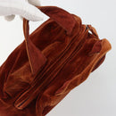 PRADA Handtasche Veloursleder Braun Gold Original bs35158-6