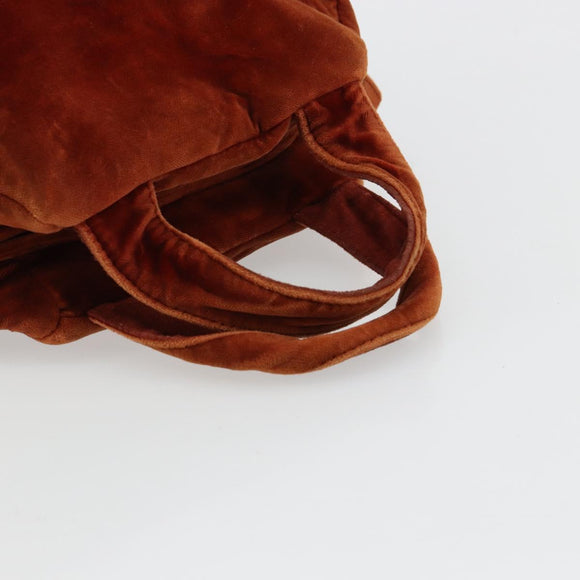 PRADA Handtasche Veloursleder Braun Gold Original bs35158