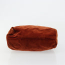 PRADA Handtasche Veloursleder Braun Gold Original bs35158-9