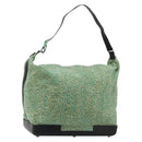 BOTTEGA VENETA Shoulder Bag Nylon Green Auth bs35159-1