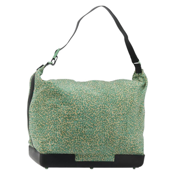 BOTTEGA VENETA Shoulder Bag Nylon Green Auth bs35159
