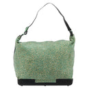 BOTTEGA VENETA Shoulder Bag Nylon Green Auth bs35159-13