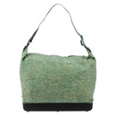 BOTTEGA VENETA Shoulder Bag Nylon Green Auth bs35159-2