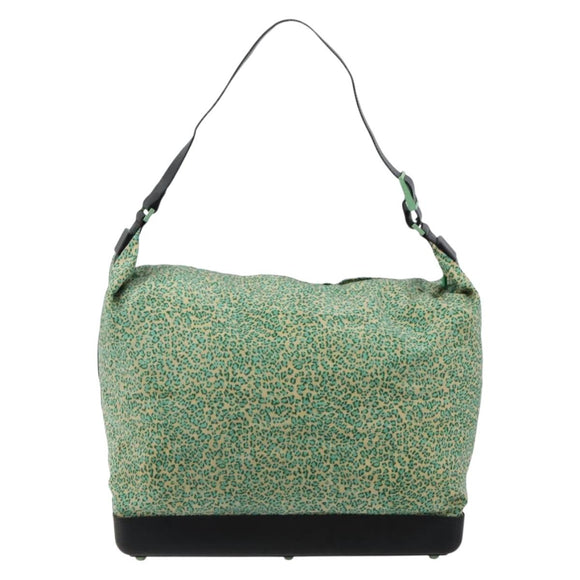 BOTTEGA VENETA Shoulder Bag Nylon Green Auth bs35159