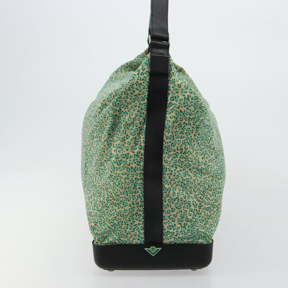 BOTTEGA VENETA Shoulder Bag Nylon Green Auth bs35159