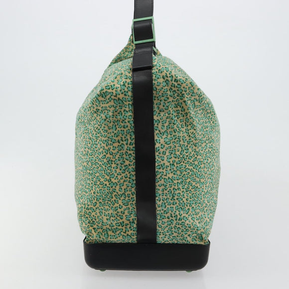 BOTTEGA VENETA Shoulder Bag Nylon Green Auth bs35159