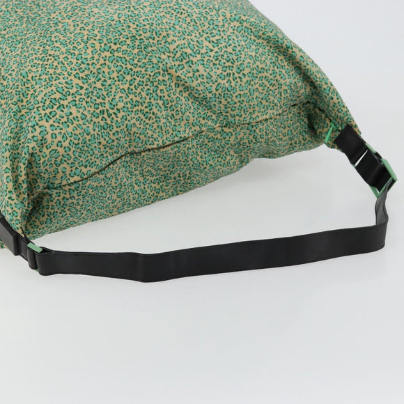 BOTTEGA VENETA Shoulder Bag Nylon Green Auth bs35159