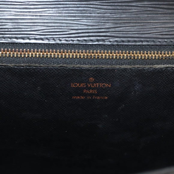 LOUIS VUITTON Epi Monceau 28 Hand Bag Black M52122 LV Auth bs35160