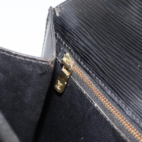 LOUIS VUITTON Epi Monceau 28 Hand Bag Black M52122 LV Auth bs35160