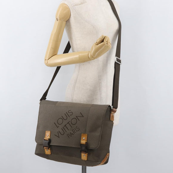 LOUIS VUITTON Damier Geant Roux Shoulder Bag Tail M93077 LV Auth bs35161