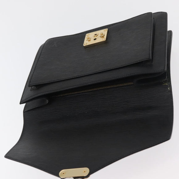 LOUIS VUITTON Epi Monceau 28 Hand Bag Black M52122 LV Auth bs35162
