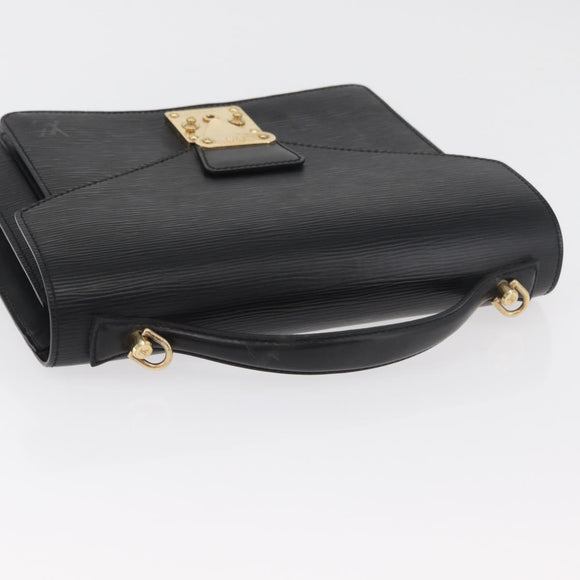 LOUIS VUITTON Epi Monceau 28 Hand Bag Black M52122 LV Auth bs35162