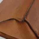 LOEWE Hand Bag Leather Brown Gold Auth bs35163-16