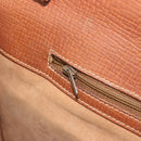 LOEWE Hand Bag Leather Brown Gold Auth bs35163-21