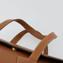 LOEWE Hand Bag Leather Brown Gold Auth bs35163-8