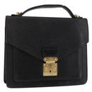 LOUIS VUITTON Epi Monceau 28 Hand Bag Black M52122 LV Auth bs35164-1