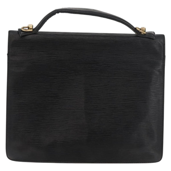 LOUIS VUITTON Epi Monceau 28 Hand Bag Black M52122 LV Auth bs35164