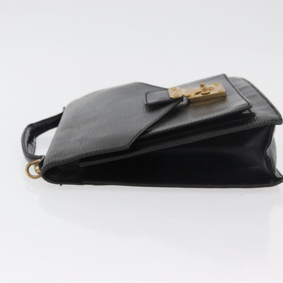 LOUIS VUITTON Epi Monceau 28 Hand Bag Black M52122 LV Auth bs35164