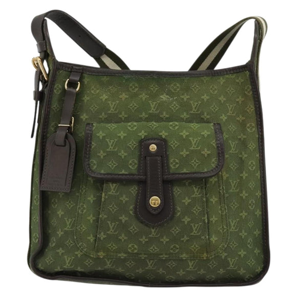 LOUIS VUITTON Monogram Mini Besace Mary Kate Bag TST Khaki M92322 Auth bs35166