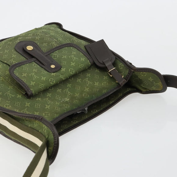 LOUIS VUITTON Monogram Mini Besace Mary Kate Bag TST Khaki M92322 Auth bs35166