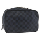 LOUIS VUITTON Damier Graphite Trousse Toilette GM Bag N47521 LV Auth bs35168-1