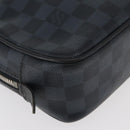 LOUIS VUITTON Damier Graphite Trousse Toilette GM Bag N47521 LV Auth bs35168-9