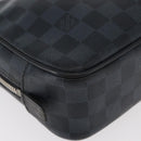 LOUIS VUITTON Damier Graphite Trousse Toilette GM Bag N47521 LV Auth bs35168-15