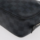 LOUIS VUITTON Damier Graphite Trousse Toilette GM Bag N47521 LV Auth bs35168-16