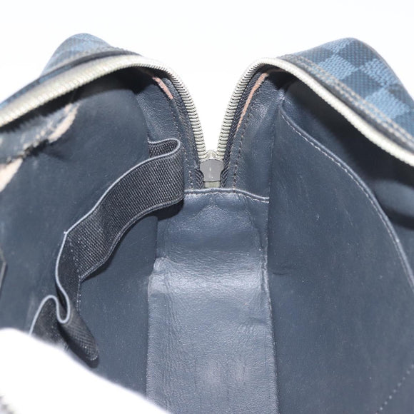 LOUIS VUITTON Damier Graphite Trousse Toilette GM Bag N47521 LV Auth bs35168