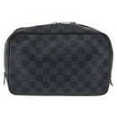 LOUIS VUITTON Damier Graphite Trousse Toilette GM Bag N47521 LV Auth bs35168-2