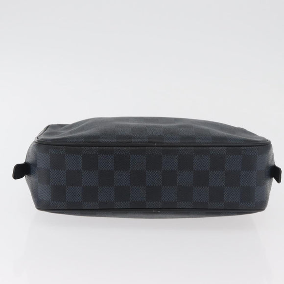 LOUIS VUITTON Damier Graphite Trousse Toilette GM Bag N47521 LV Auth bs35168