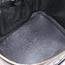 CHANEL Vanity Hand Bag Patent leather Black Gold CC Auth bs35169-10