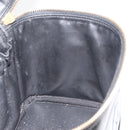 CHANEL Vanity Hand Bag Patent leather Black Gold CC Auth bs35169-20