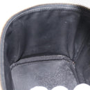 CHANEL Vanity Hand Bag Patent leather Black Gold CC Auth bs35169-21