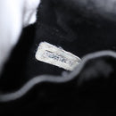 CHANEL Vanity Hand Bag Patent leather Black Gold CC Auth bs35169-11
