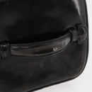CHANEL Vanity Hand Bag Patent leather Black Gold CC Auth bs35169-7