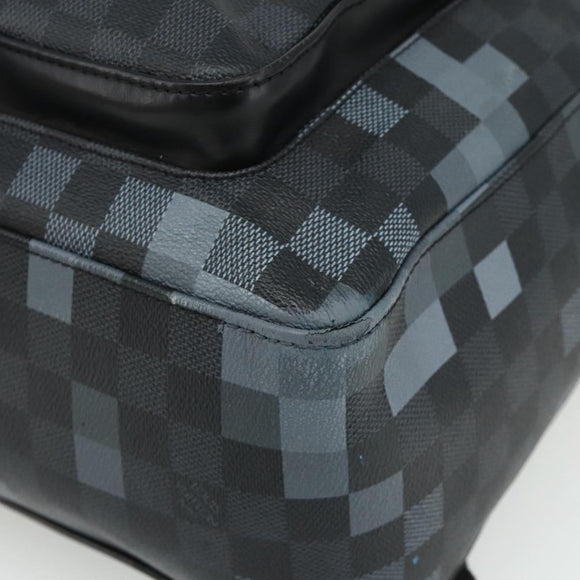 LOUIS VUITTON Damier Graphite Pixel George Backpack N40084 LV Auth bs35170