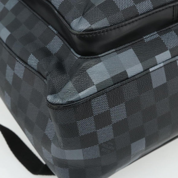 LOUIS VUITTON Damier Graphite Pixel George Backpack N40084 LV Auth bs35170