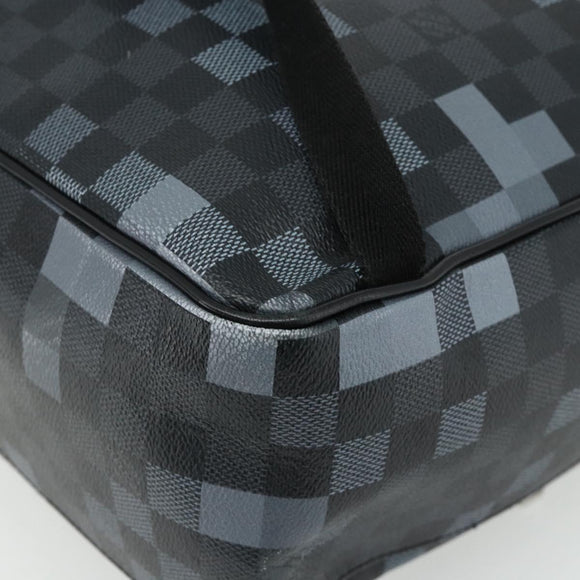 LOUIS VUITTON Damier Graphite Pixel George Backpack N40084 LV Auth bs35170