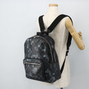 LOUIS VUITTON Damier Graphite Pixel George Backpack N40084 LV Auth bs35170-26