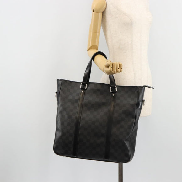 LOUIS VUITTON Damier Graphite Tadao PM Umhängetasche 2-Wege N41259 LV Auth bs35171