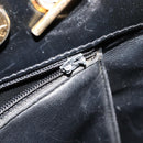 CHANEL Matelasse Chain Tote Bag Lackleder Schwarz Gold CC Auth bs35172-10