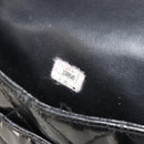 CHANEL Matelasse Chain Tote Bag Lackleder Schwarz Gold CC Auth bs35172-12