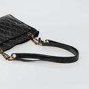 CHANEL Matelasse Chain Tote Bag Lackleder Schwarz Gold CC Auth bs35172-7