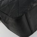 CHANEL Matelasse Chain Shoulder Bag Lamb Skin Black Gold CC Auth bs35173-16