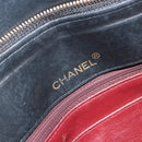 CHANEL Matelasse Chain Shoulder Bag Lamb Skin Black Gold CC Auth bs35173-19
