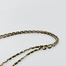 CHANEL Matelasse Chain Shoulder Bag Lamb Skin Black Gold CC Auth bs35173-14